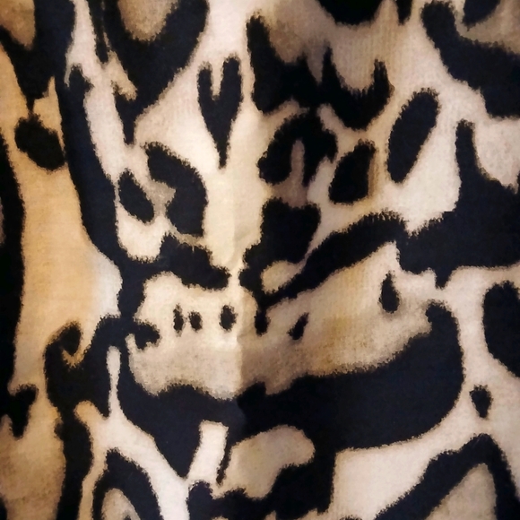NWOT Diane Von Furstenberg DVF Leopard Animal Print Classic Black Pencil Skirt-2 - Picture 3 of 8